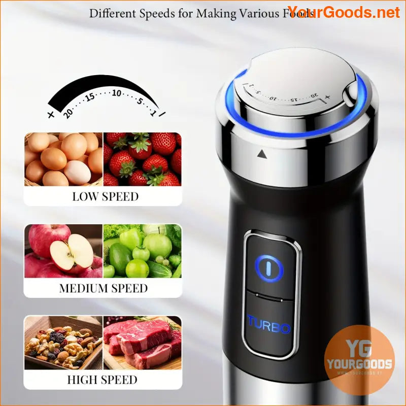 1000W Titanium 6in1 Deluxe Immersion Hand Blender - YourGoods Online Shop