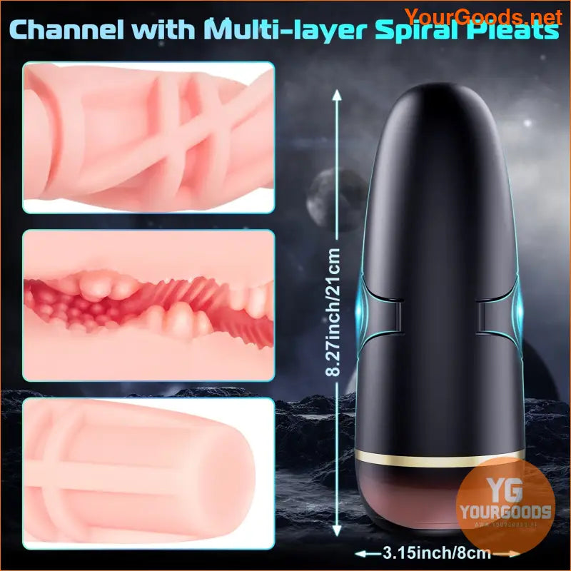 10Mode Electric Male Masturbator with Realistic 3D Texture - YourGoods Online Shop