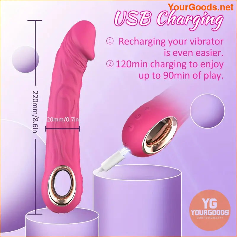 10Mode Realistic Vibrator GSpot Anal Stimulator - YourGoods Online Shop