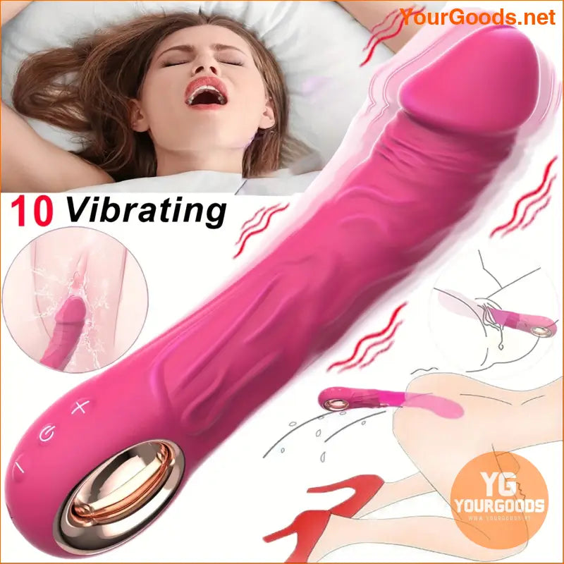 10Mode Realistic Vibrator GSpot Anal Stimulator - YourGoods Online Shop