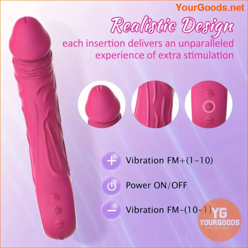 10Mode Realistic Vibrator GSpot Anal Stimulator - YourGoods Online Shop