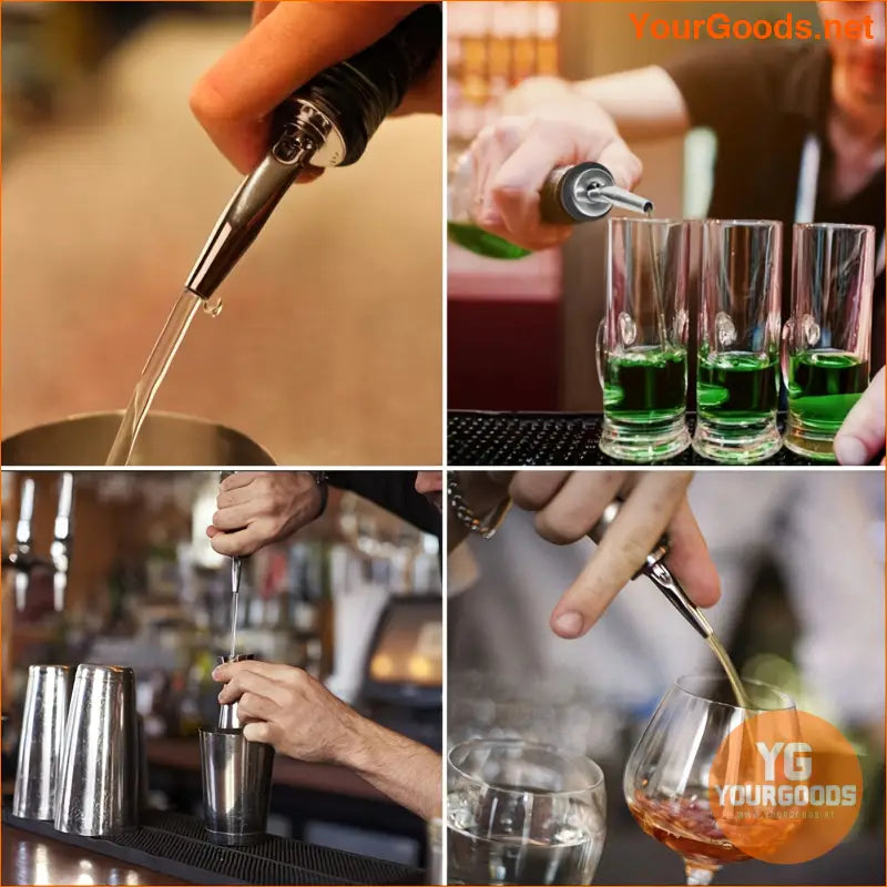 12-Pack Stainless Steel Leak-proof Liquor Pourers Durable Rustresistant Effortless Pouring - YourGoods Online Shop