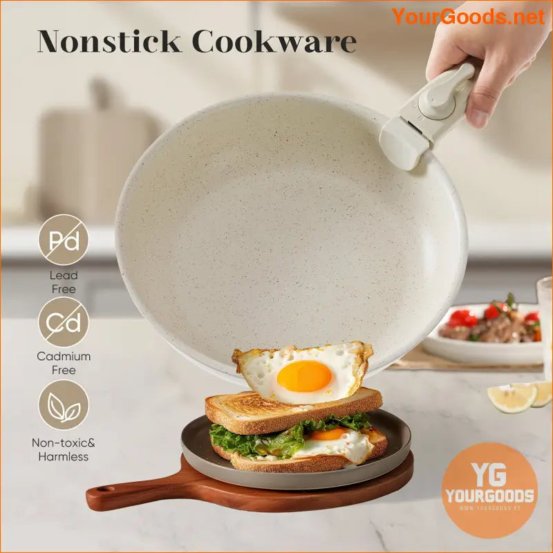 12-Piece Deluxe Nonstick Cookware Set - Premium Kitchen Essentials - YourGoods Online Shop