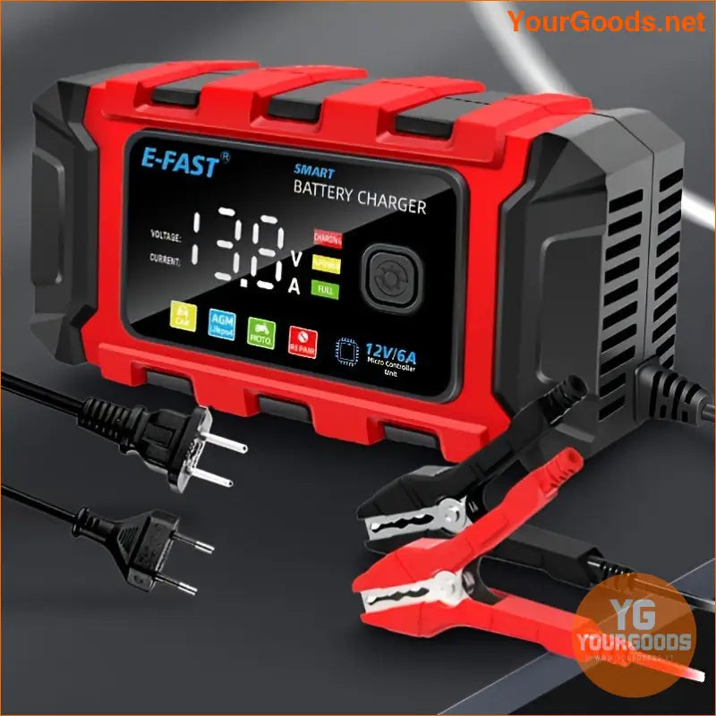 12V 6A Rapid Pulse Car Battery Charger Universal - YourGoods Online Shop