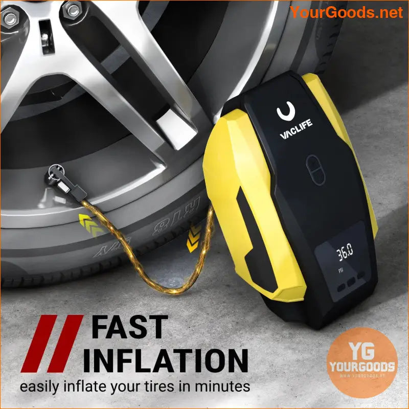 12V Heavy Duty Portable Car Tire Inflator - YourGoods Online Shop