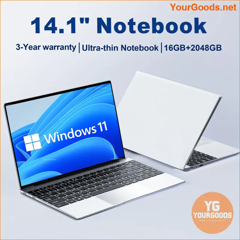 141 Ultra Slim Laptop 16GB RAM 2TB SSD Windows 11 Pro - YourGoods Online Shop