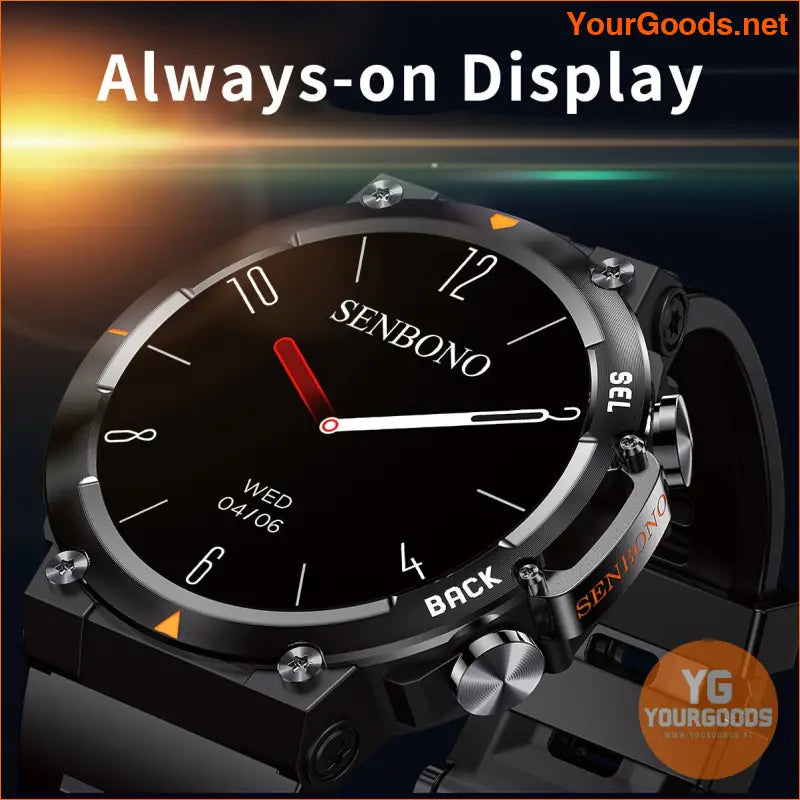 146 AMOLED Mens Smartwatch AI Fitness Tracker Stylish Waterproof - YourGoods Online Shop