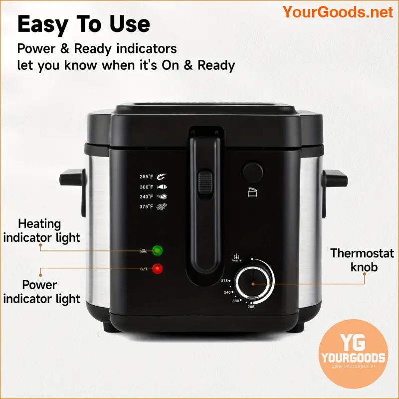 1500W SUSTEAS Deep Fryer 25L Easy Clean Temp Control - YourGoods Online Shop