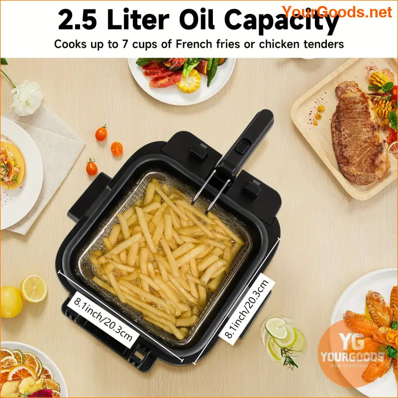 1500W SUSTEAS Deep Fryer 25L Easy Clean Temp Control - YourGoods Online Shop