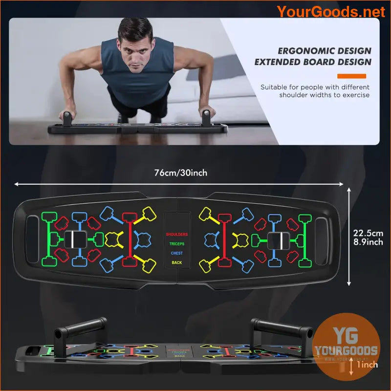 16 in 1 Foldable Push Up Board Ergonomic Home Gym - YourGoods Online Shop