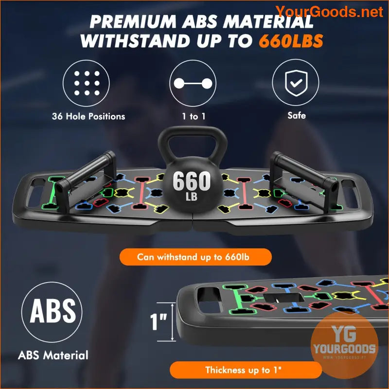 16 in 1 Foldable Push Up Board Ergonomic Home Gym - YourGoods Online Shop