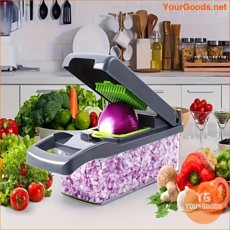 16 Piece Premium Multifunctional Vegetable Chopper Set - YourGoods Online Shop