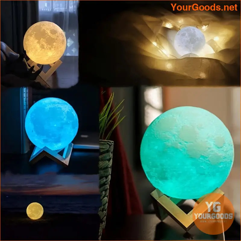 16Color Moon Night Light with Remote Touch Control - YourGoods Online Shop