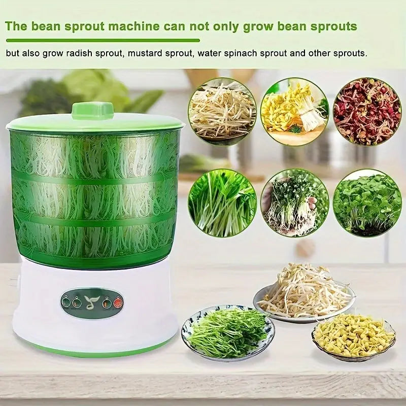 Máquina automática para hacer brotes de soja multicapa, esencial para la cocina del hogar