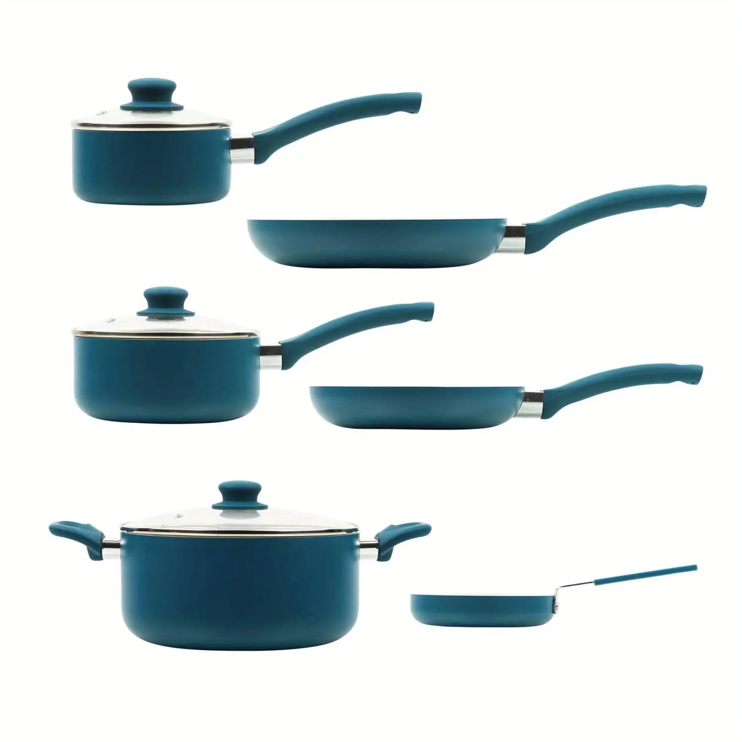 Juego de utensilios de cocina de cerámica antiadherentes de 12 piezas Mainstays Corsair