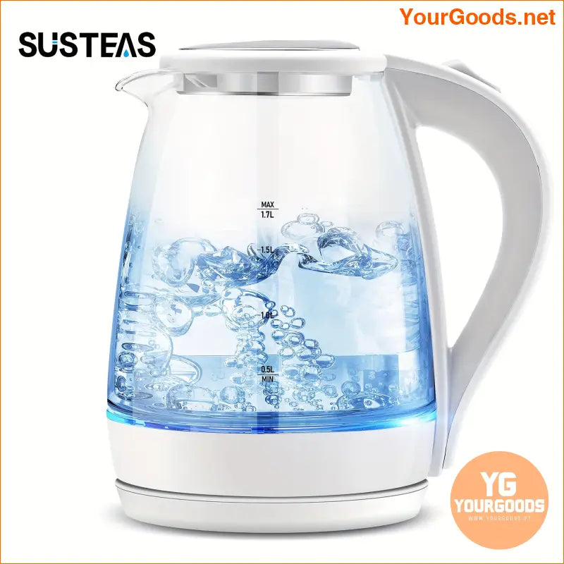 17L SUSTEAS Electric Glass Kettle Fast Boil Safe Pour - YourGoods Online Shop