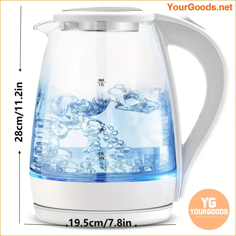 17L SUSTEAS Electric Glass Kettle Fast Boil Safe Pour - YourGoods Online Shop