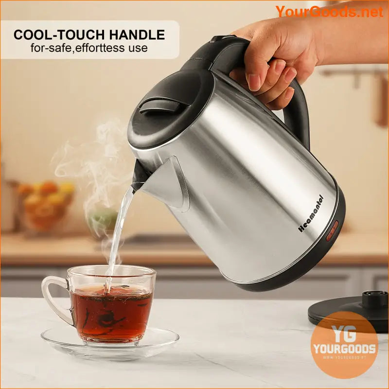 18L Stainless Steel FastBoil Electric Kettle Cordless Safe LED Indicator - YourGoods Online Shop