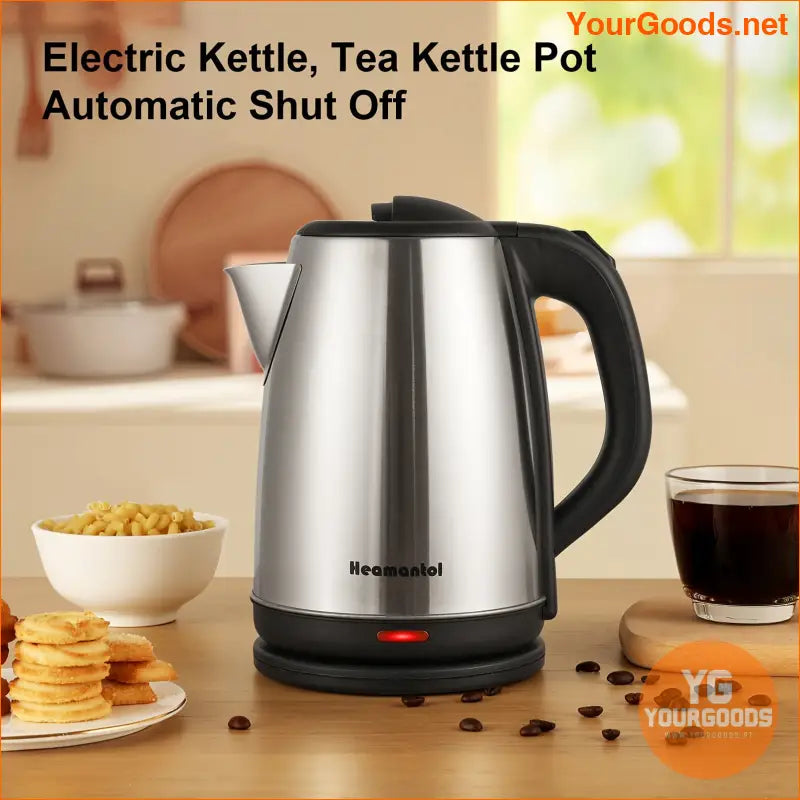 18L Stainless Steel FastBoil Electric Kettle Cordless Safe LED Indicator - YourGoods Online Shop