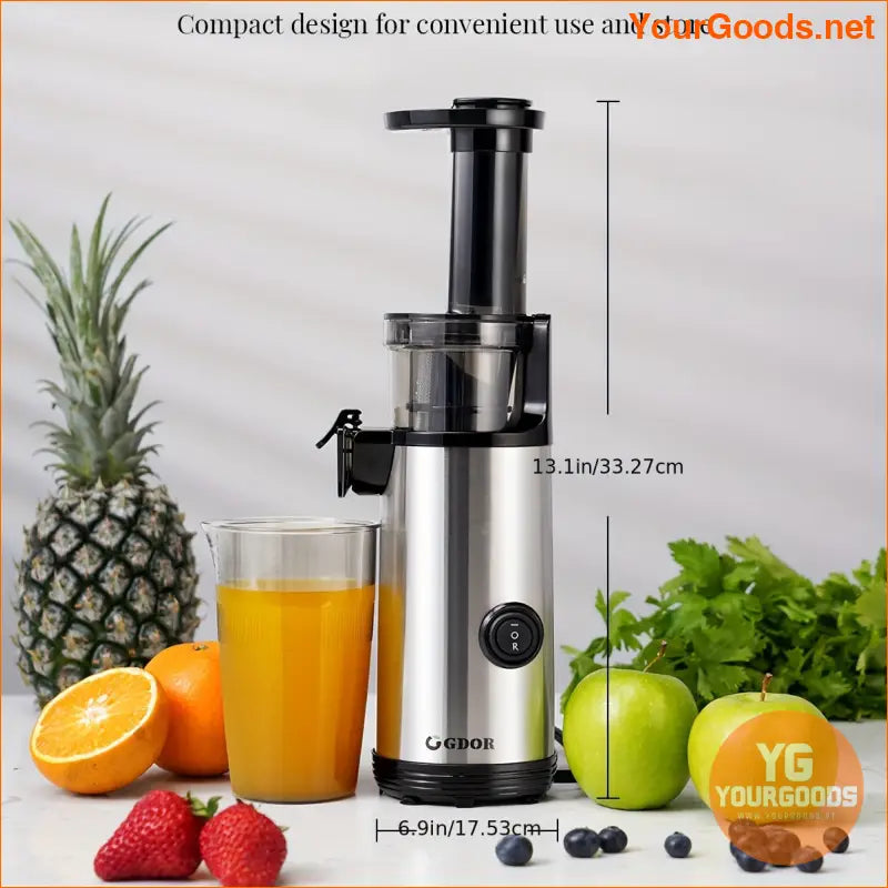 20 Oz Compact Cold Press Juicer Baixo ruído Fácil limpeza