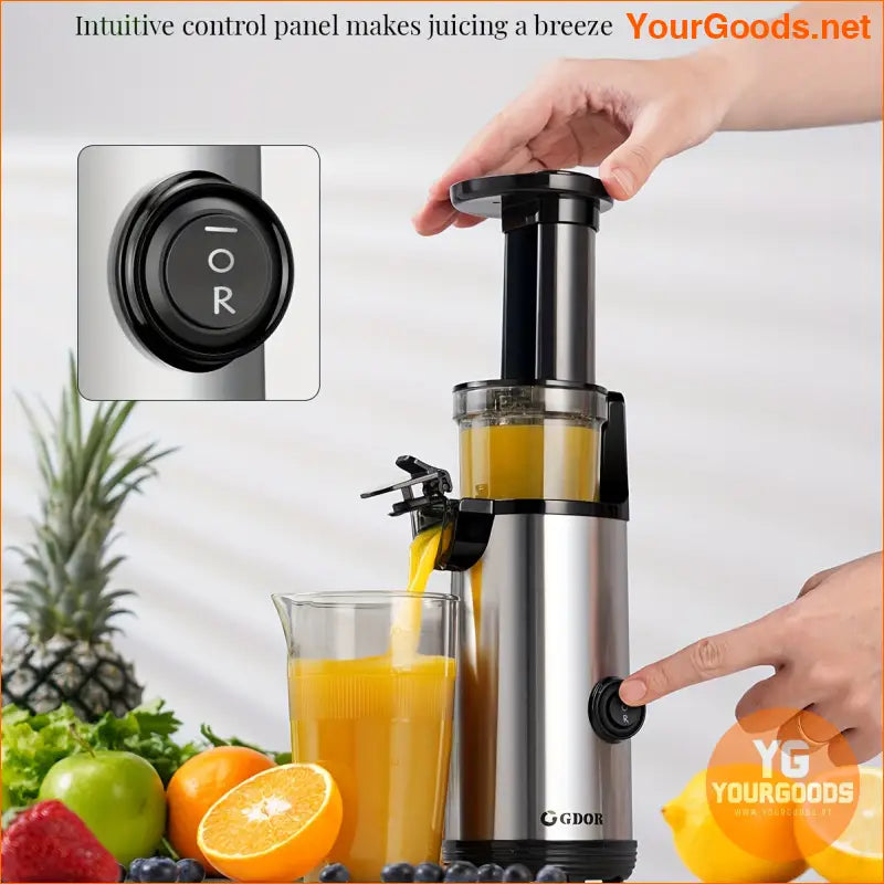 20 Oz Compact Cold Press Juicer Low Noise Easy Clean - YourGoods Online Shop