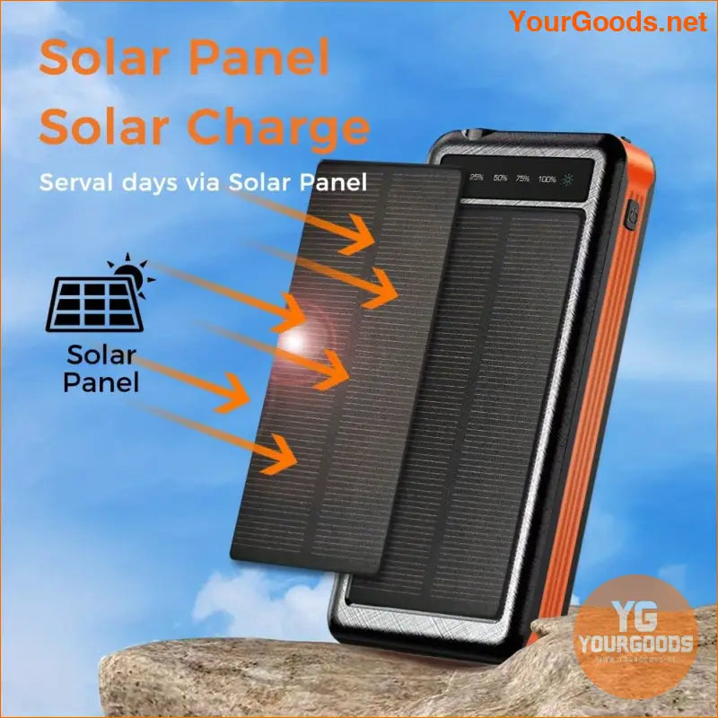 20000mAh Solar Wireless Power Bank Multi Device Outdoor Charger - YourGoods Online Shop