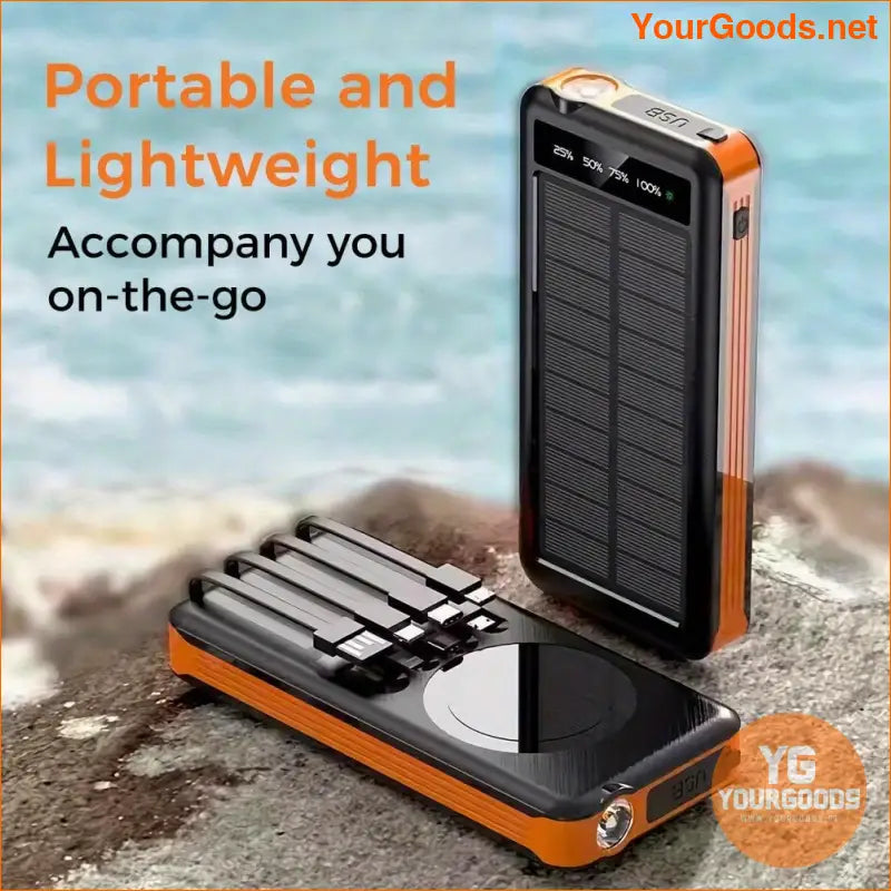 20000mAh Solar Wireless Power Bank Multi Device Outdoor Charger - YourGoods Online Shop