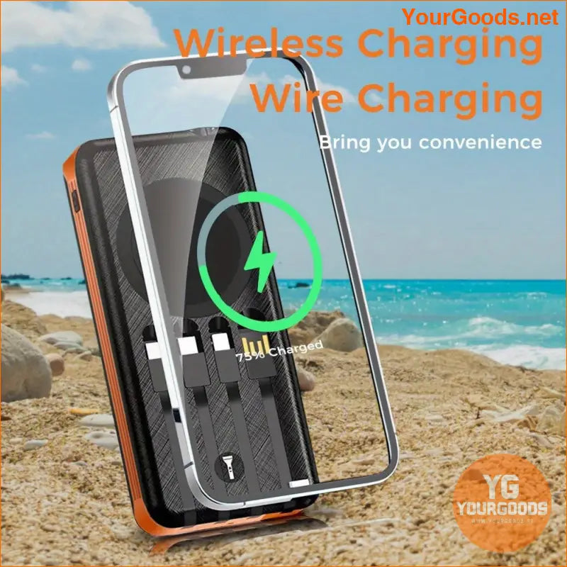 20000mAh Solar Wireless Power Bank Multi Device Outdoor Charger - YourGoods Online Shop