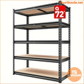 2000LBS Heavy Duty 5Tier Adjustable Metal Garage Shelves - YourGoods Online Shop