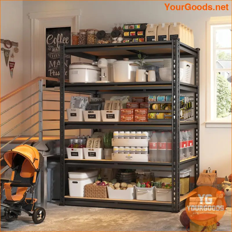 2000LBS Heavy Duty 5Tier Adjustable Metal Garage Shelves - YourGoods Online Shop