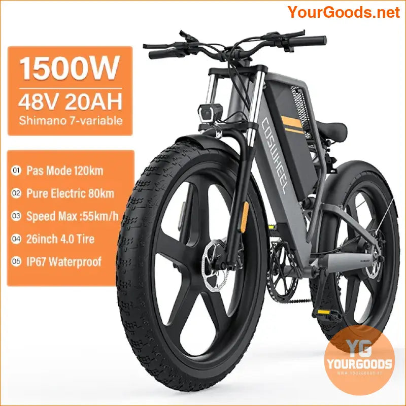 2000W Adult Electric Fat Tire Mountain Bike - YourGoods Online Shop