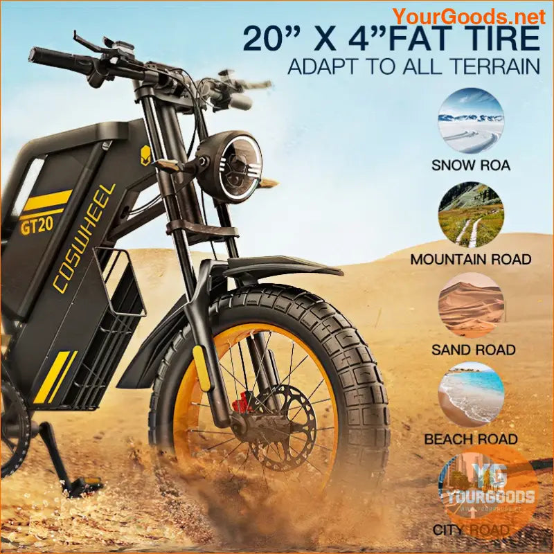 2000W Adult Electric Fat Tire Mountain Bike - YourGoods Online Shop