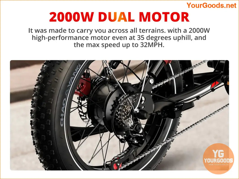 2000W High-Performance Electric Dirt Bike – 48V 25AH Battery for Off-Road Adventures | YOURGOODS | $1,399