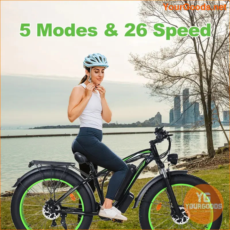 2000WH Dual Motor Fat Tire Electric Commuter Bike - YourGoods Online Shop