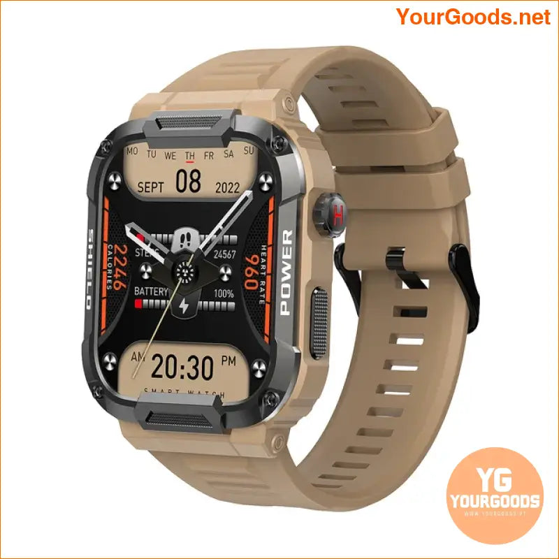 2023 Military Grade Smartwatch Fitness Health AI Voice Calls Waterproof - YourGoods Online Shop