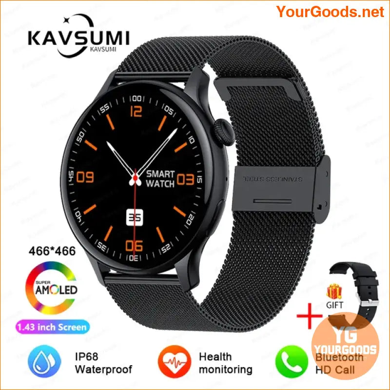 2024 AMOLED GPS Smart Watch for Women - YourGoods Online Shop