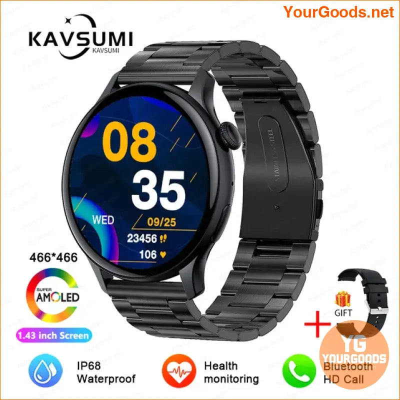 2024 AMOLED GPS Smart Watch for Women - YourGoods Online Shop