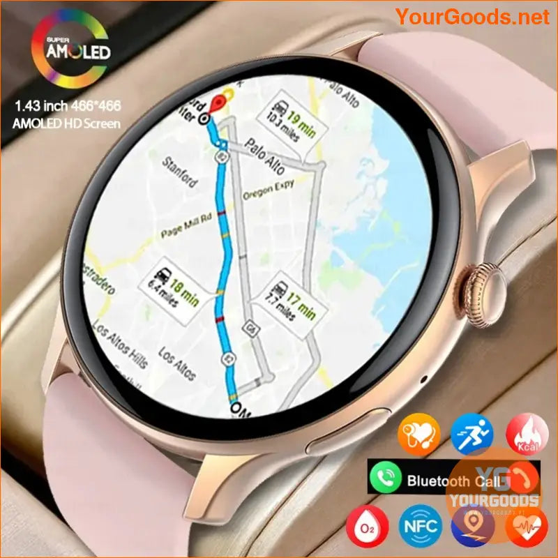 2024 AMOLED GPS Smart Watch for Women - YourGoods Online Shop