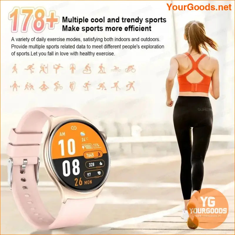 2024 AMOLED GPS Smart Watch for Women - YourGoods Online Shop