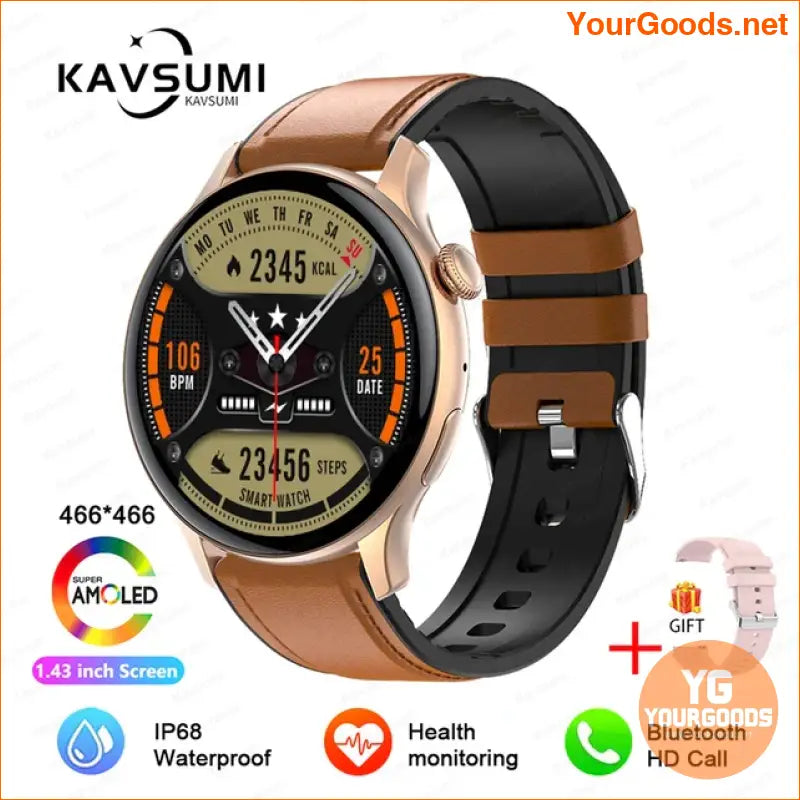 2024 AMOLED GPS Smart Watch for Women - YourGoods Online Shop