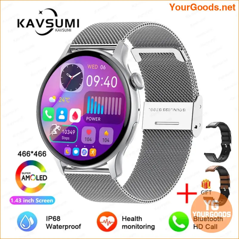 2024 AMOLED GPS Smart Watch for Women - YourGoods Online Shop