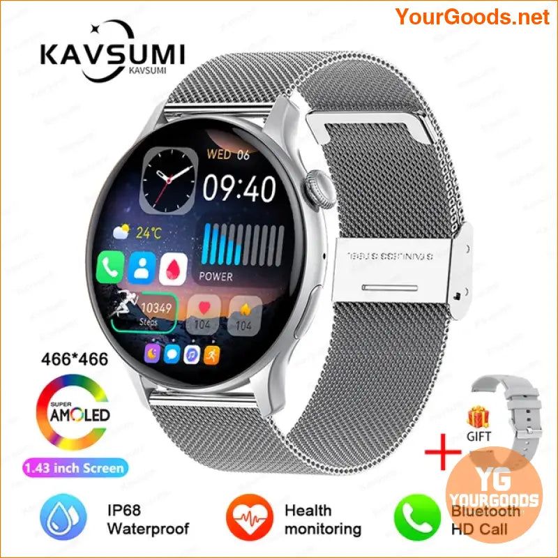 2024 AMOLED GPS Smart Watch for Women - YourGoods Online Shop