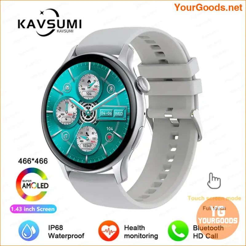 2024 AMOLED GPS Smart Watch for Women - YourGoods Online Shop