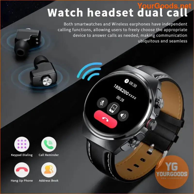 2024 HD TouchScreen Smartwatch TWS Sports Headset - YourGoods Online Shop