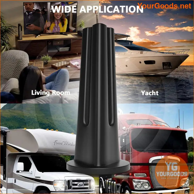 2024 HD TV Antenna 130 Miles IndoorOutdoor 4K1080P - YourGoods Online Shop