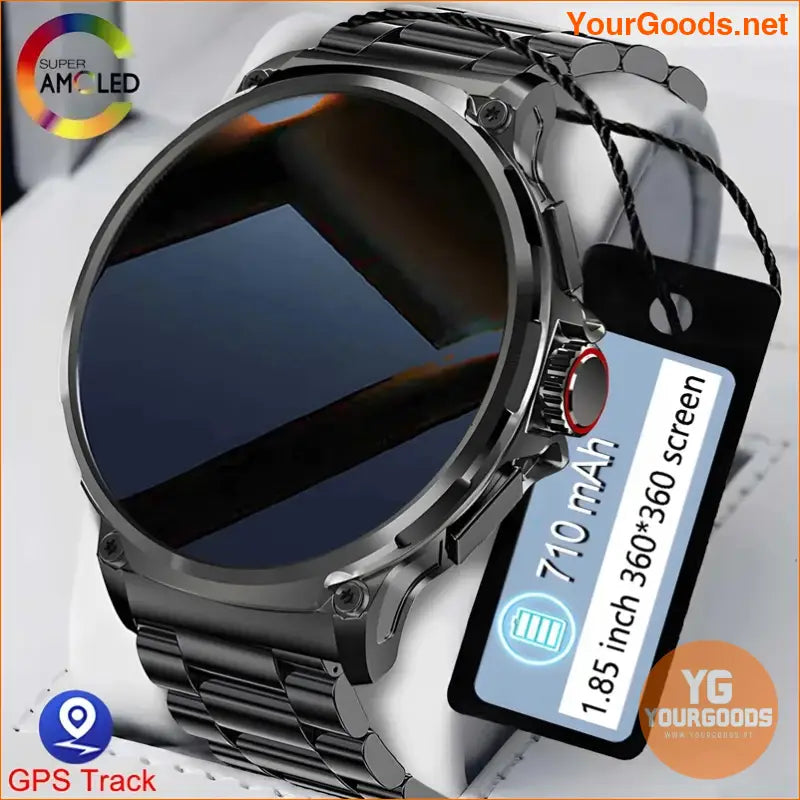 2024 Mens Smart Watch HD Display GPS Long Battery - YourGoods Online Shop