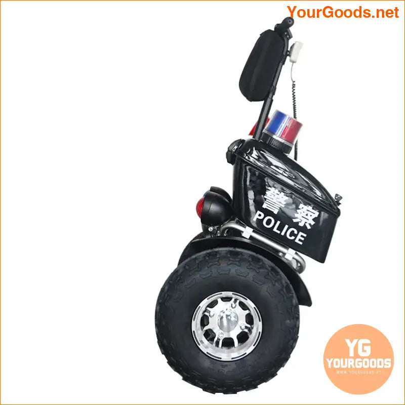 2024 New Fashion Patrol Use 19 Inch Fat Tire Two-Wheel Balance Electric Scooter with GPS Tracking