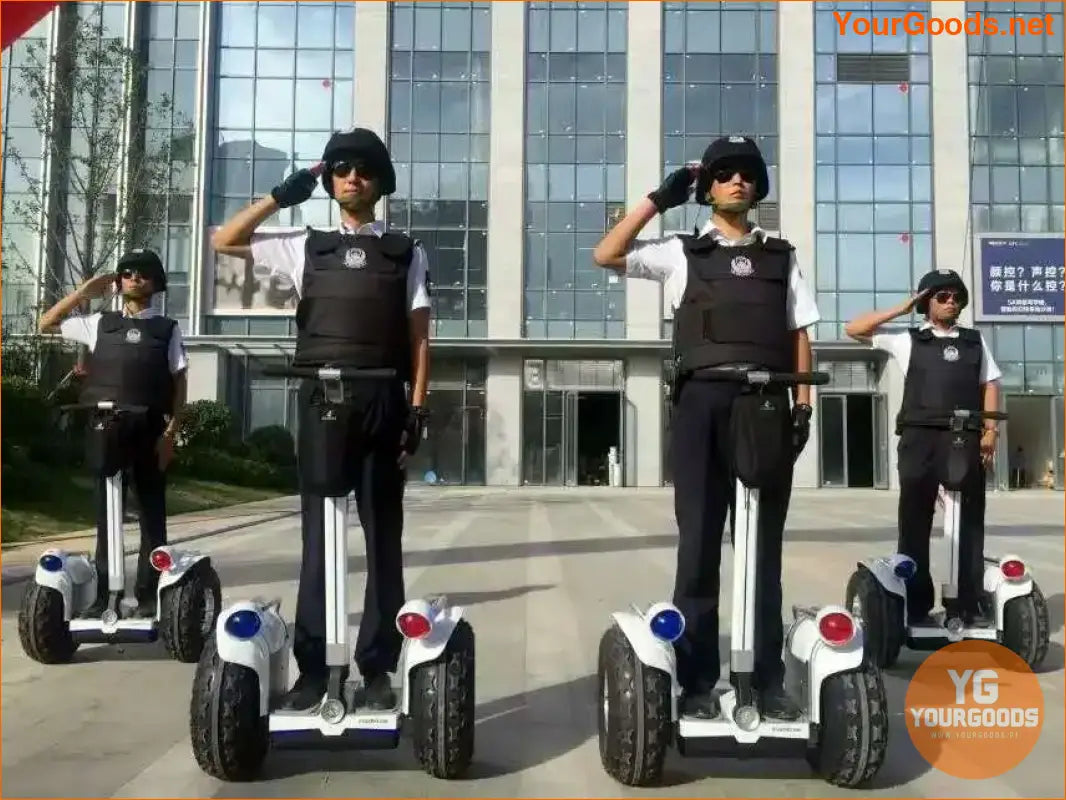 2024 New Fashion Patrol Use 19 Inch Fat Tire Two-Wheel Balance Electric Scooter with GPS Tracking