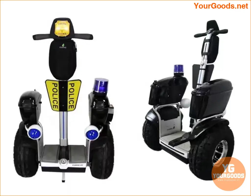 2024 New Fashion Patrol Use 19 Inch Fat Tire Two-Wheel Balance Electric Scooter with GPS Tracking