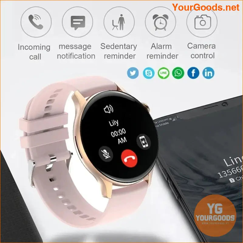 2024 NFC Smartwatch for Women HD Screen Health Tracker - YourGoods Online Shop